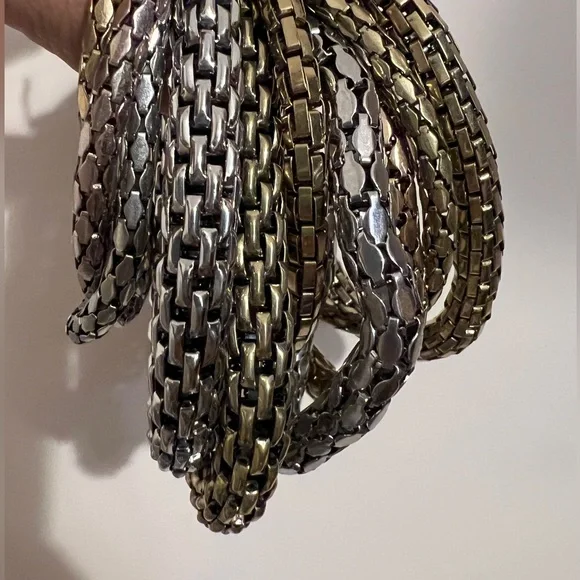 ZARA Kate Moss Bobby Gillespie CAPSULE COLLECTION Gold Chunky Bracelet Mob Wife - Picture 4 of 6